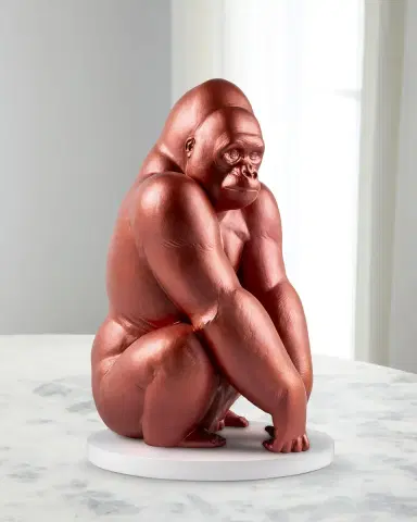 Lladro Red Gorilla Sculpture | Thumbnail 1 Lladro Red Gorilla Sculpture | Thumbnail 1