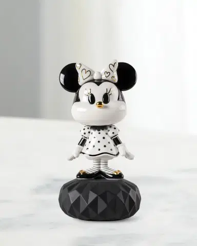 Lladro Minnie in Black & White Sculpture | Thumbnail 1 Lladro Minnie in Black & White Sculpture | Thumbnail 1