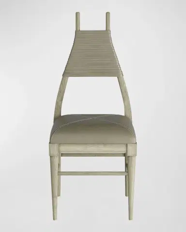 Arteriors Biziki Leather Dining Side Chair | Thumbnail 2 Arteriors Biziki Leather Dining Side Chair | Thumbnail 2