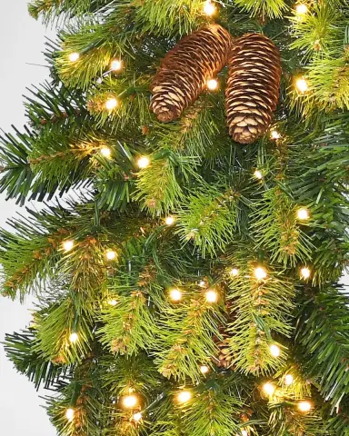 Winward Home Deluxe Village Mix Pine Pre-Lit Christmas Wreath | Thumbnail 2 Winward Home Deluxe Village Mix Pine Pre-Lit Christmas Wreath | Thumbnail 2