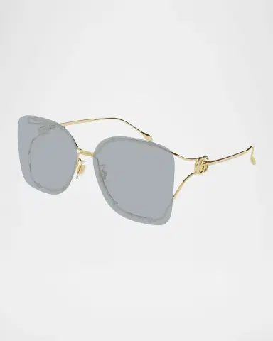 Gucci Rimless Square Metal Sunglasses | Thumbnail 3 Gucci Rimless Square Metal Sunglasses | Thumbnail 3