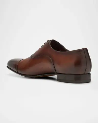 Santoni Men's Darian Calfskin Leather Oxfords | Thumbnail 2 Santoni Men's Darian Calfskin Leather Oxfords | Thumbnail 2