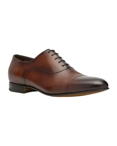 Santoni Men's Darian Calfskin Leather Oxfords | Thumbnail 1 Santoni Men's Darian Calfskin Leather Oxfords | Thumbnail 1
