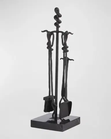 Arteriors Denison 3-Piece Fireplace Tool Set with Stand | Thumbnail 3 Arteriors Denison 3-Piece Fireplace Tool Set with Stand | Thumbnail 3