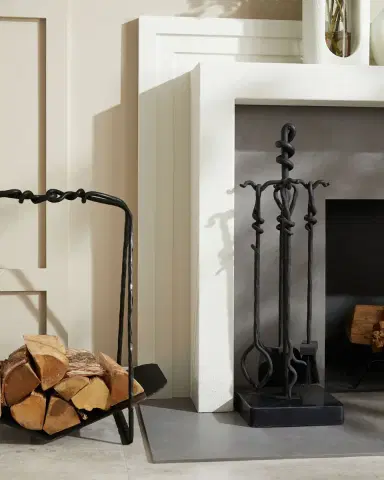 Arteriors Denison 3-Piece Fireplace Tool Set with Stand | Thumbnail 5 Arteriors Denison 3-Piece Fireplace Tool Set with Stand | Thumbnail 5
