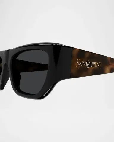 Saint Laurent Rectangle Acetate Sunglasses | Thumbnail 2 Saint Laurent Rectangle Acetate Sunglasses | Thumbnail 2