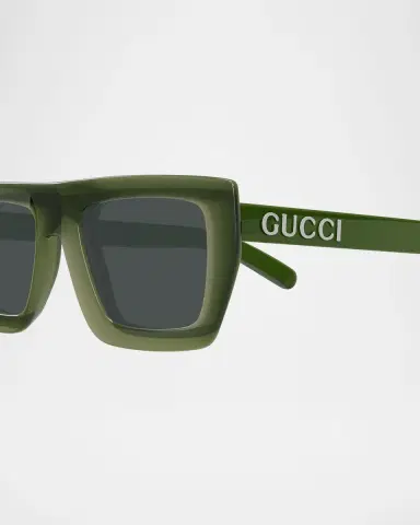 Gucci Men's GG1723SM Plastic Rectangle Sunglasses | Thumbnail 2 Gucci Men's GG1723SM Plastic Rectangle Sunglasses | Thumbnail 2