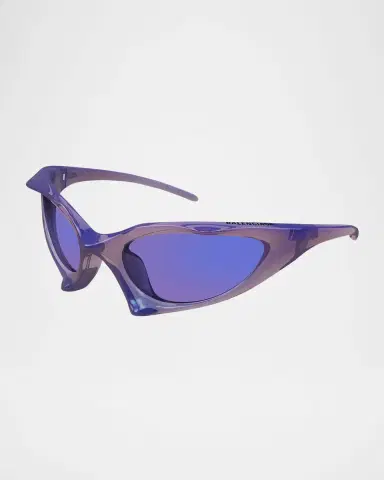 Balenciaga Wrap Logo-Print Plastic Sunglasses | Thumbnail 3 Balenciaga Wrap Logo-Print Plastic Sunglasses | Thumbnail 3