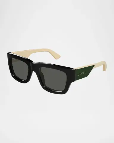 Gucci Men's Gg1668sm Acetate Rectangle Sunglasses | Thumbnail 3 Gucci Men's Gg1668sm Acetate Rectangle Sunglasses | Thumbnail 3
