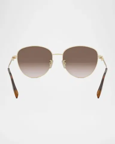 BVLGARI Round Metal & Nylon Sunglasses | Thumbnail 5 BVLGARI Round Metal & Nylon Sunglasses | Thumbnail 5