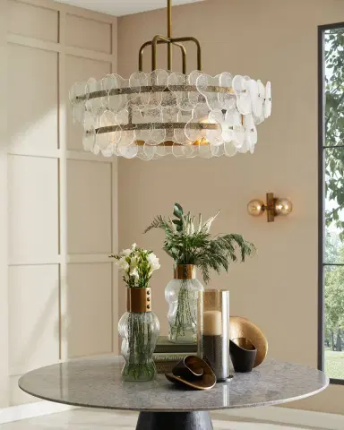 Arteriors Cascade 35" 4-Light Chandelier | Thumbnail 5 Arteriors Cascade 35" 4-Light Chandelier | Thumbnail 5