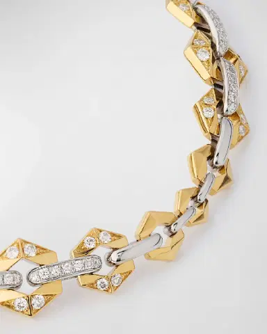 Dries Criel 18K Bicolor Gold White Diamond Bond Bracelet | Thumbnail 2 Dries Criel 18K Bicolor Gold White Diamond Bond Bracelet | Thumbnail 2