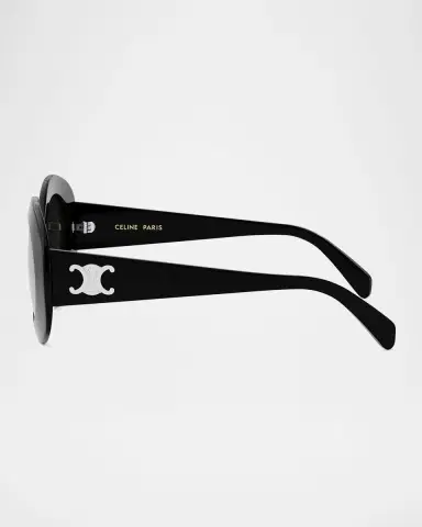 CELINE Triomphe Round Acetate Sunglasses | Thumbnail 4 CELINE Triomphe Round Acetate Sunglasses | Thumbnail 4