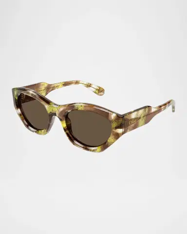 Chloé Logo Acetate Cat-Eye Sunglasses | Thumbnail 3 Chloé Logo Acetate Cat-Eye Sunglasses | Thumbnail 3
