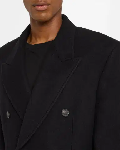 Balenciaga Men's Cashmere-Blend Overcoat | Thumbnail 5 Balenciaga Men's Cashmere-Blend Overcoat | Thumbnail 5