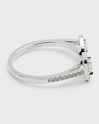 Messika My Twin 18K White Gold Diamond Ring | Thumbnail 2 Messika My Twin 18K White Gold Diamond Ring | Thumbnail 2