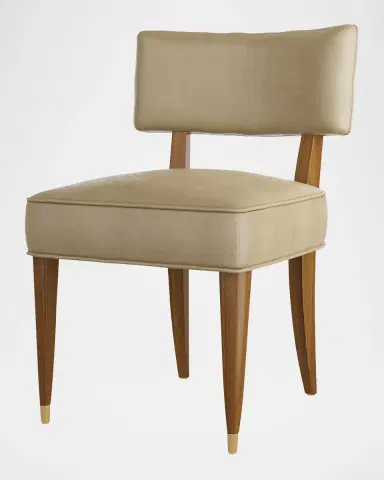Arteriors Laurent Leather Dining Chair | Thumbnail 2 Arteriors Laurent Leather Dining Chair | Thumbnail 2