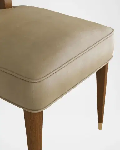Arteriors Laurent Leather Dining Chair | Thumbnail 4 Arteriors Laurent Leather Dining Chair | Thumbnail 4