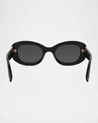 BVLGARI B. ZERO1 Oval Acetate and Nylon Sunglasses | Thumbnail 5 BVLGARI B. ZERO1 Oval Acetate and Nylon Sunglasses | Thumbnail 5