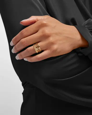 Boucheron Quatre 18K Yellow Gold Radiant Edition Openwork Ring | Thumbnail 2 Boucheron Quatre 18K Yellow Gold Radiant Edition Openwork Ring | Thumbnail 2