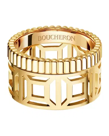 Boucheron Quatre 18K Yellow Gold Radiant Edition Openwork Ring | Thumbnail 1 Boucheron Quatre 18K Yellow Gold Radiant Edition Openwork Ring | Thumbnail 1