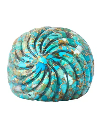 NEST Jewelry Carved Turquoise Statement Ring | Thumbnail 1 NEST Jewelry Carved Turquoise Statement Ring | Thumbnail 1
