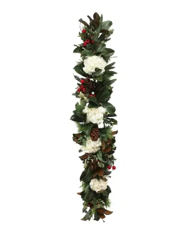 Winward Home 60" Hydrangea Christmas Garland | Thumbnail 1 Winward Home 60" Hydrangea Christmas Garland | Thumbnail 1