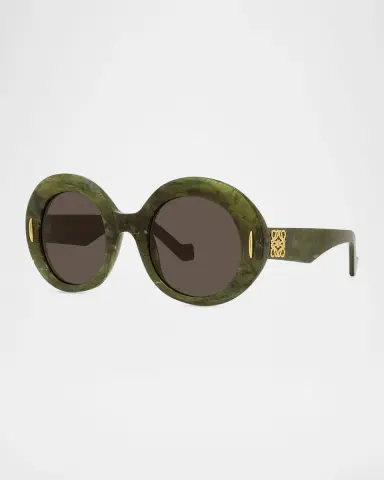 Loewe Oval Acetate Sunglasses W/ Anagram | Thumbnail 3 Loewe Oval Acetate Sunglasses W/ Anagram | Thumbnail 3