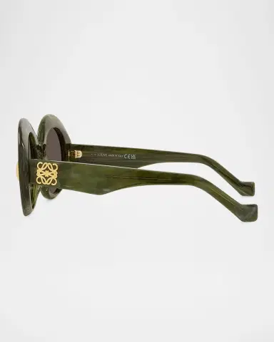 Loewe Oval Acetate Sunglasses W/ Anagram | Thumbnail 4 Loewe Oval Acetate Sunglasses W/ Anagram | Thumbnail 4