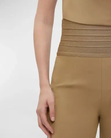 Herve Leger Emery Bandage-Waist Flared Pants | Thumbnail 4 Herve Leger Emery Bandage-Waist Flared Pants | Thumbnail 4