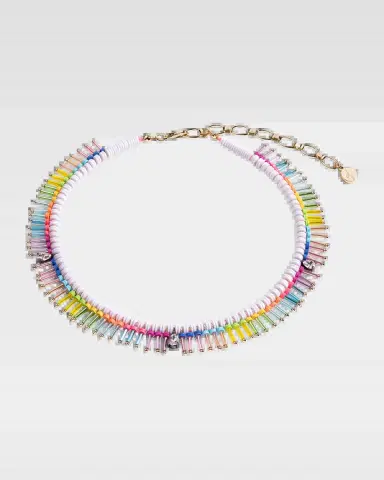 Elsie Frieda On The Fringe Necklace with Bugle Beads and Crystals | Thumbnail 2 Elsie Frieda On The Fringe Necklace with Bugle Beads and Crystals | Thumbnail 2