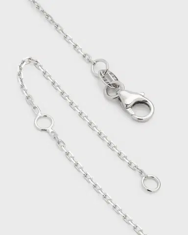 Neiman Marcus Diamonds 18K White Gold Diamond Flower Station Necklace, 18"L, 3.00tcw | Thumbnail 3 Neiman Marcus Diamonds 18K White Gold Diamond Flower Station Necklace, 18"L, 3.00tcw | Thumbnail 3