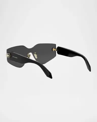 BVLGARI Serpenti Rimless Metal & Nylon Shield Sunglasses | Thumbnail 2 BVLGARI Serpenti Rimless Metal & Nylon Shield Sunglasses | Thumbnail 2