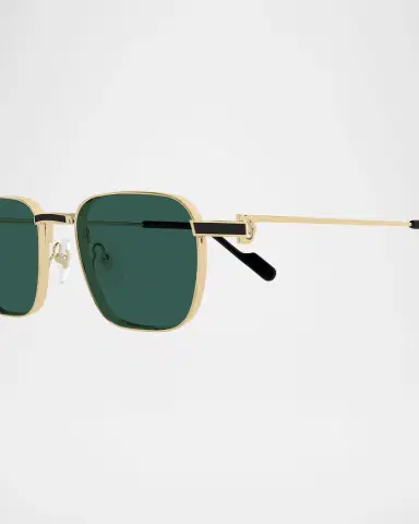 Cartier Men 's CT0497SM Metal Rectangle Sunglasses | Thumbnail 2 Cartier Men 's CT0497SM Metal Rectangle Sunglasses | Thumbnail 2