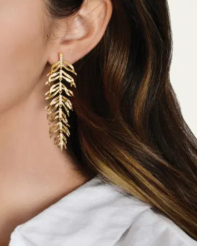 Anabel Aram Jewelry Palm Leaves Dangle Earrings | Thumbnail 2 Anabel Aram Jewelry Palm Leaves Dangle Earrings | Thumbnail 2