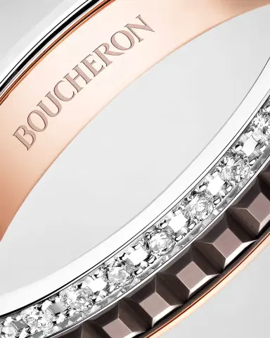 Boucheron Quatre 18K Tricolor Gold Classique Diamond Ring | Thumbnail 4 Boucheron Quatre 18K Tricolor Gold Classique Diamond Ring | Thumbnail 4