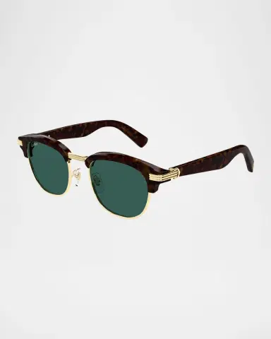 Cartier Men 's Round Two-Tone Sunglasses | Thumbnail 3 Cartier Men 's Round Two-Tone Sunglasses | Thumbnail 3