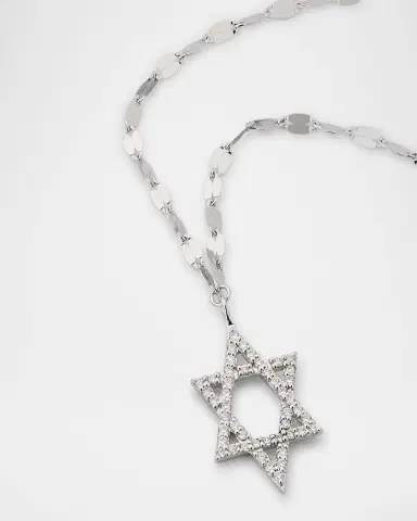 LANA 14K Gold Flawless Star of David Pendant Necklace with Jump Ring, 16-18"L | Thumbnail 3 LANA 14K Gold Flawless Star of David Pendant Necklace with Jump Ring, 16-18"L | Thumbnail 3