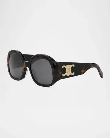 Celine Max Triomphe Round Acetate Sunglasses | Thumbnail 3 Celine Max Triomphe Round Acetate Sunglasses | Thumbnail 3