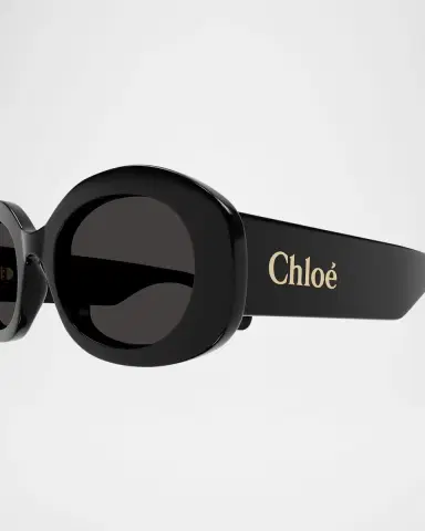 Chloé Naomy Acetate Oval Sunglasses | Thumbnail 2 Chloé Naomy Acetate Oval Sunglasses | Thumbnail 2