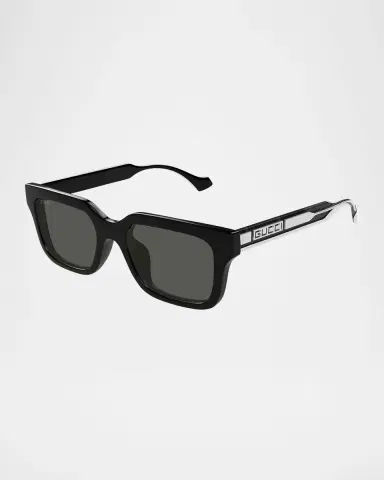 Gucci Men's Transparent Rectangle Sunglasses | Thumbnail 3 Gucci Men's Transparent Rectangle Sunglasses | Thumbnail 3