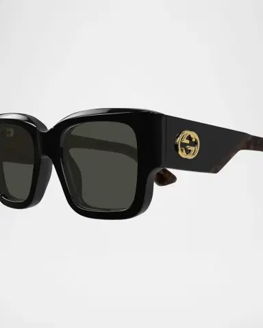 Gucci Oversized Rectangle Acetate Sunglasses | Thumbnail 2 Gucci Oversized Rectangle Acetate Sunglasses | Thumbnail 2