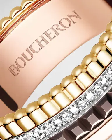 Boucheron Quatre 18K Gold Classique Small Band Diamond Ring | Thumbnail 4 Boucheron Quatre 18K Gold Classique Small Band Diamond Ring | Thumbnail 4