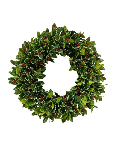 Winward Home Rounded Holly Wreath | Thumbnail 1 Winward Home Rounded Holly Wreath | Thumbnail 1