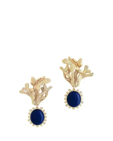 Anabel Aram Jewelry Kelp with Lapis Drop Earrings | Thumbnail 1 Anabel Aram Jewelry Kelp with Lapis Drop Earrings | Thumbnail 1
