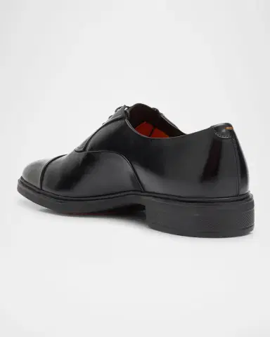 Santoni Men's Cap Toe Leather Derbys | Thumbnail 2 Santoni Men's Cap Toe Leather Derbys | Thumbnail 2