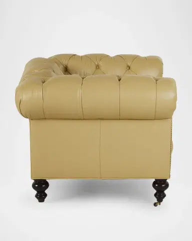 Old Hickory Tannery Lune Tufted Leather Chair | Thumbnail 3 Old Hickory Tannery Lune Tufted Leather Chair | Thumbnail 3
