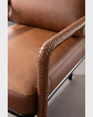 Arteriors Durham Leather Chair | Thumbnail 5 Arteriors Durham Leather Chair | Thumbnail 5
