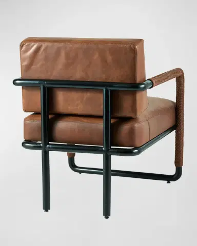 Arteriors Durham Leather Chair | Thumbnail 6 Arteriors Durham Leather Chair | Thumbnail 6