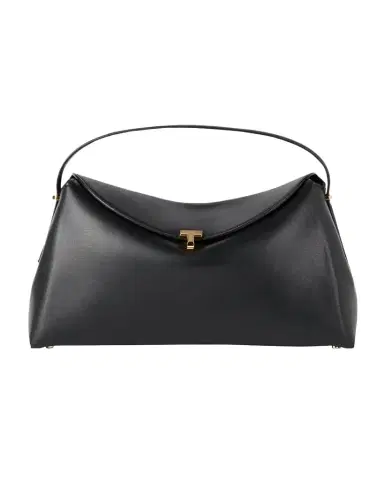 Toteme T Lock Flap Leather Shoulder Bag | Thumbnail 1 Toteme T Lock Flap Leather Shoulder Bag | Thumbnail 1